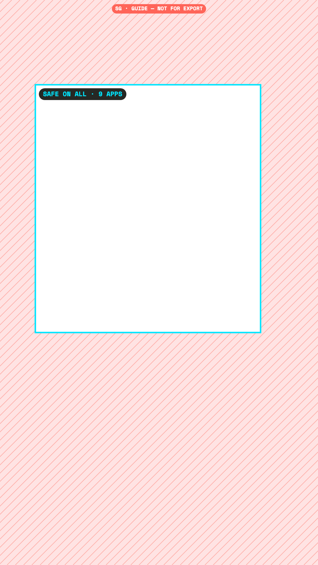 All apps safe zone overlay